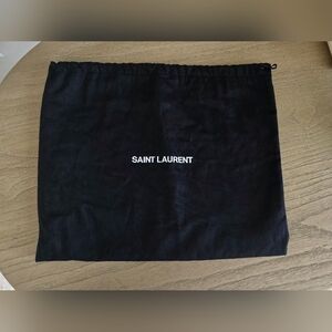 Saint Laurent Black Logo Dust Bag